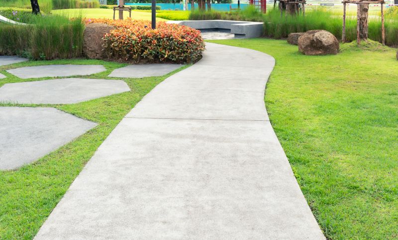 Sidewalk and pathway work